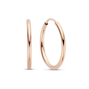 La Concorde Cerise 14 karat rose gold hoop earrings 18 mm