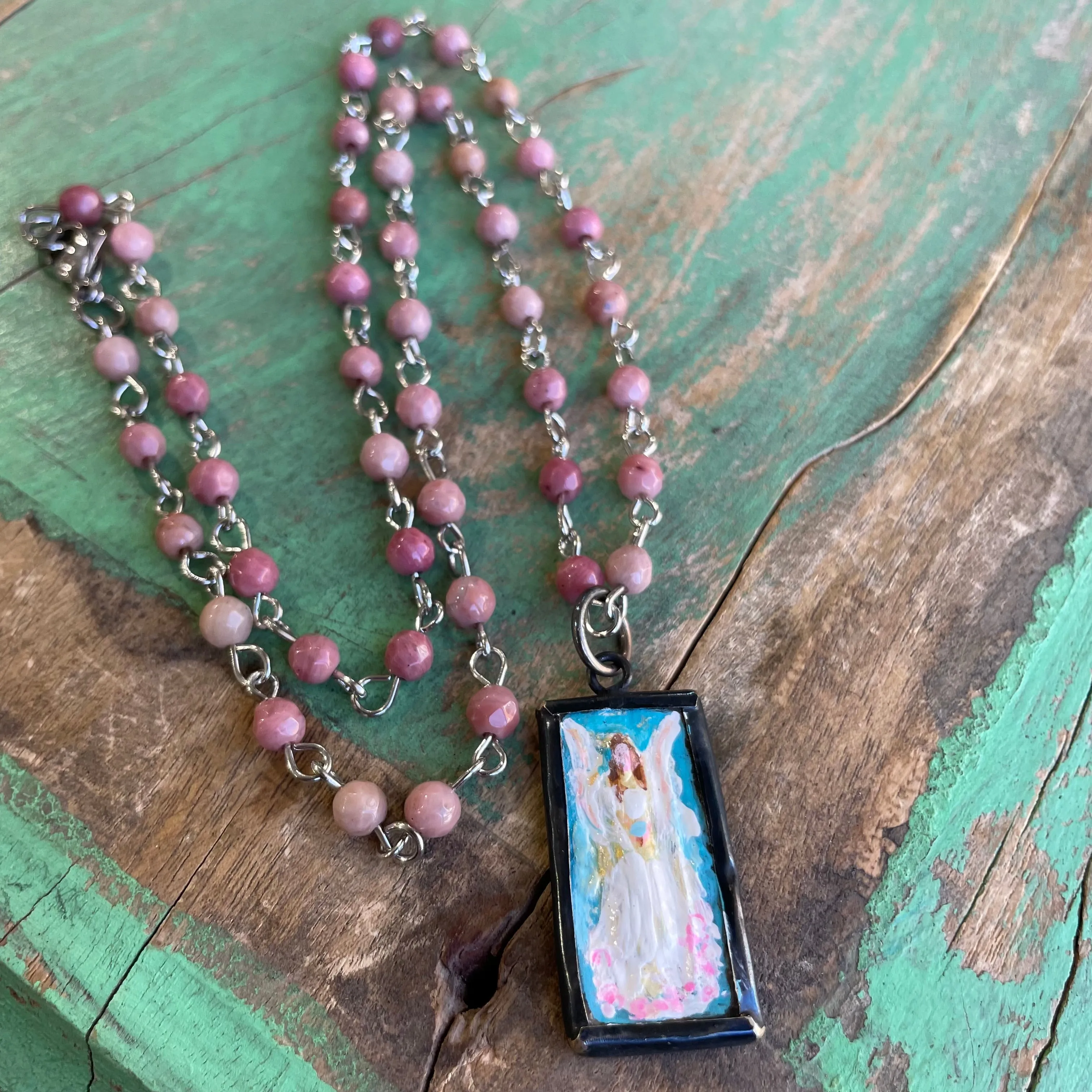 Lydia’s Art Rectangular Necklace