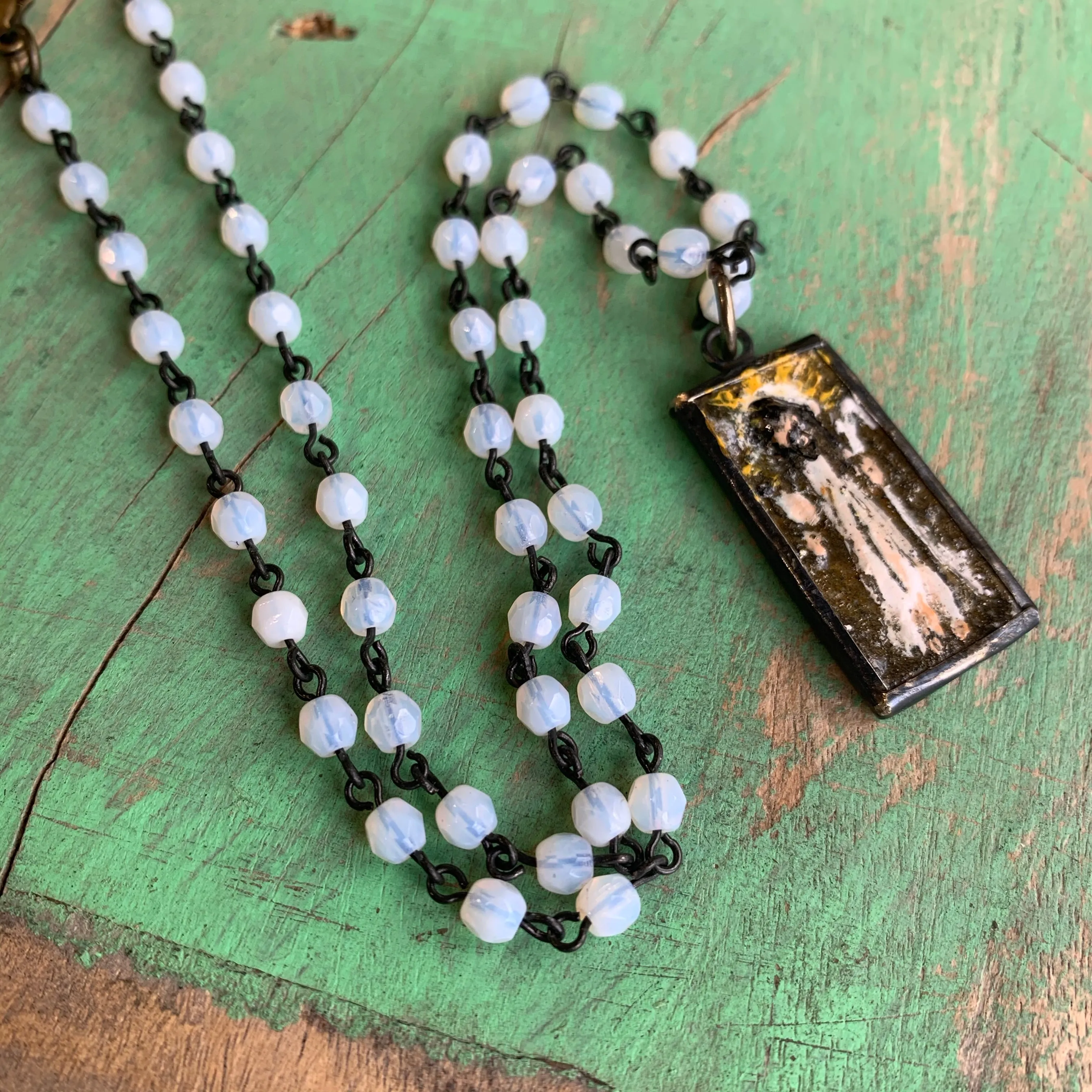 Lydia’s Art Rectangular Necklace