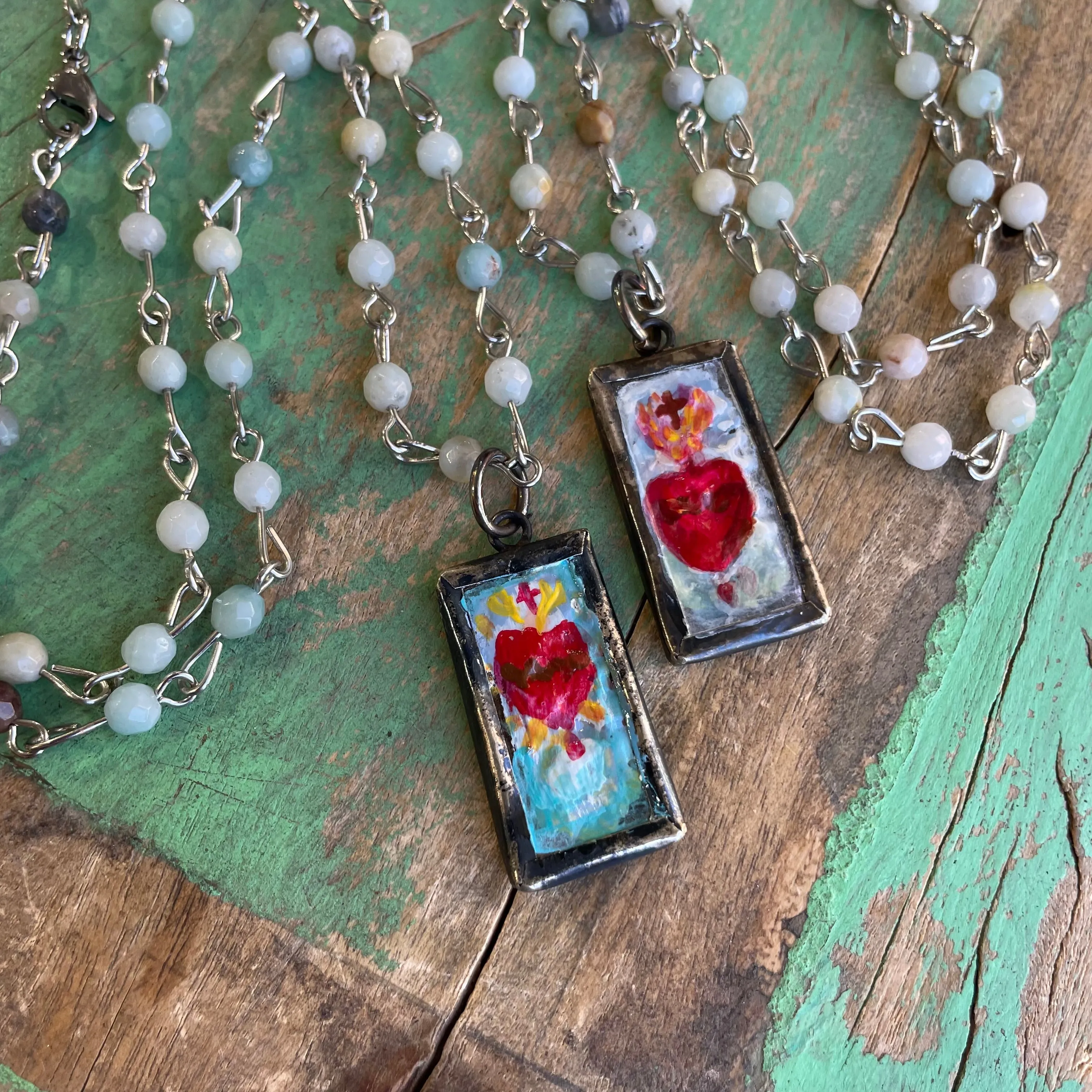Lydia’s Art Rectangular Necklace