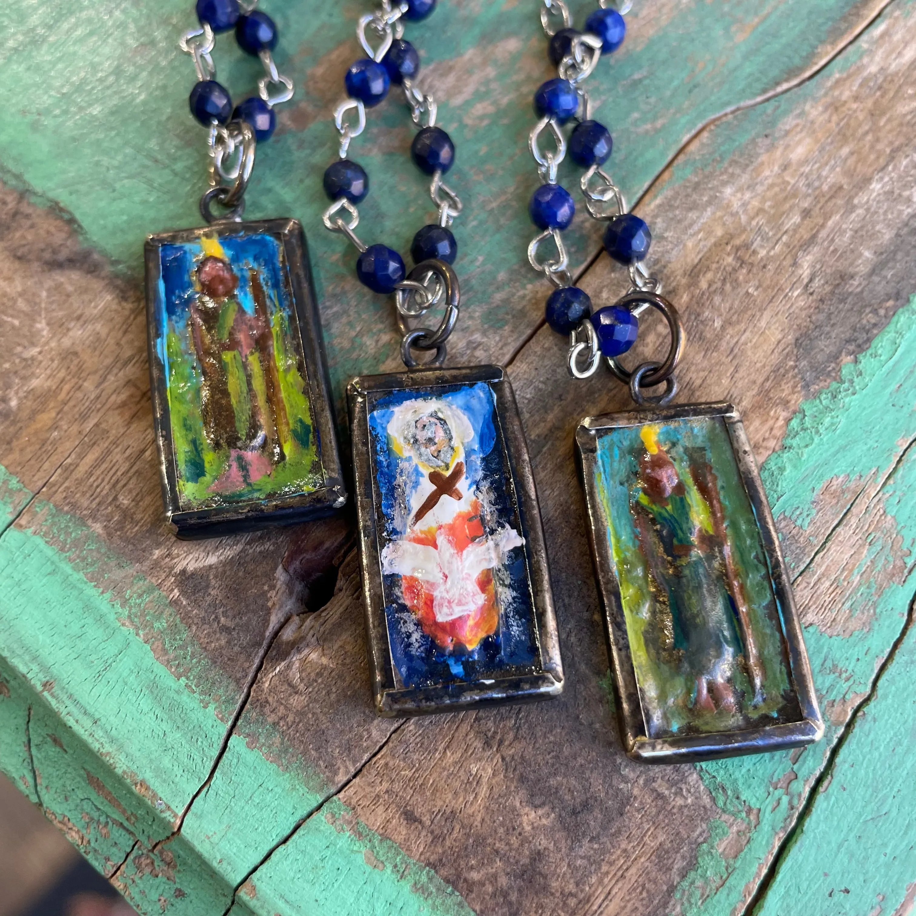 Lydia’s Art Rectangular Necklace