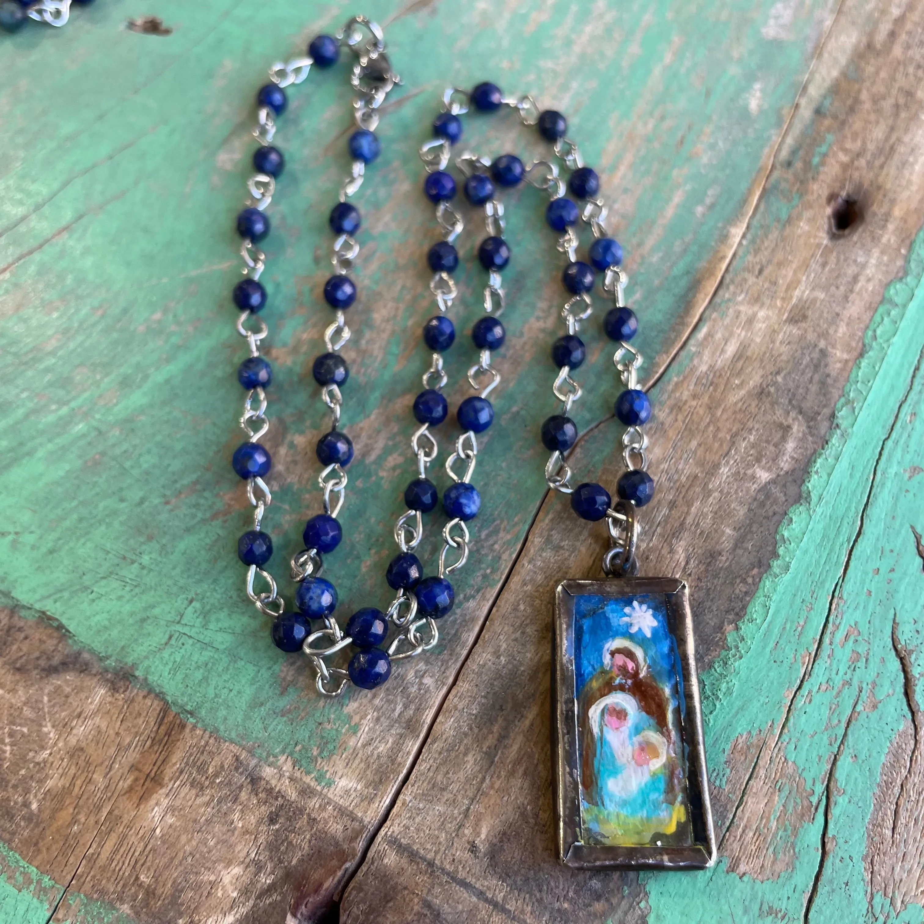 Lydia’s Art Rectangular Necklace