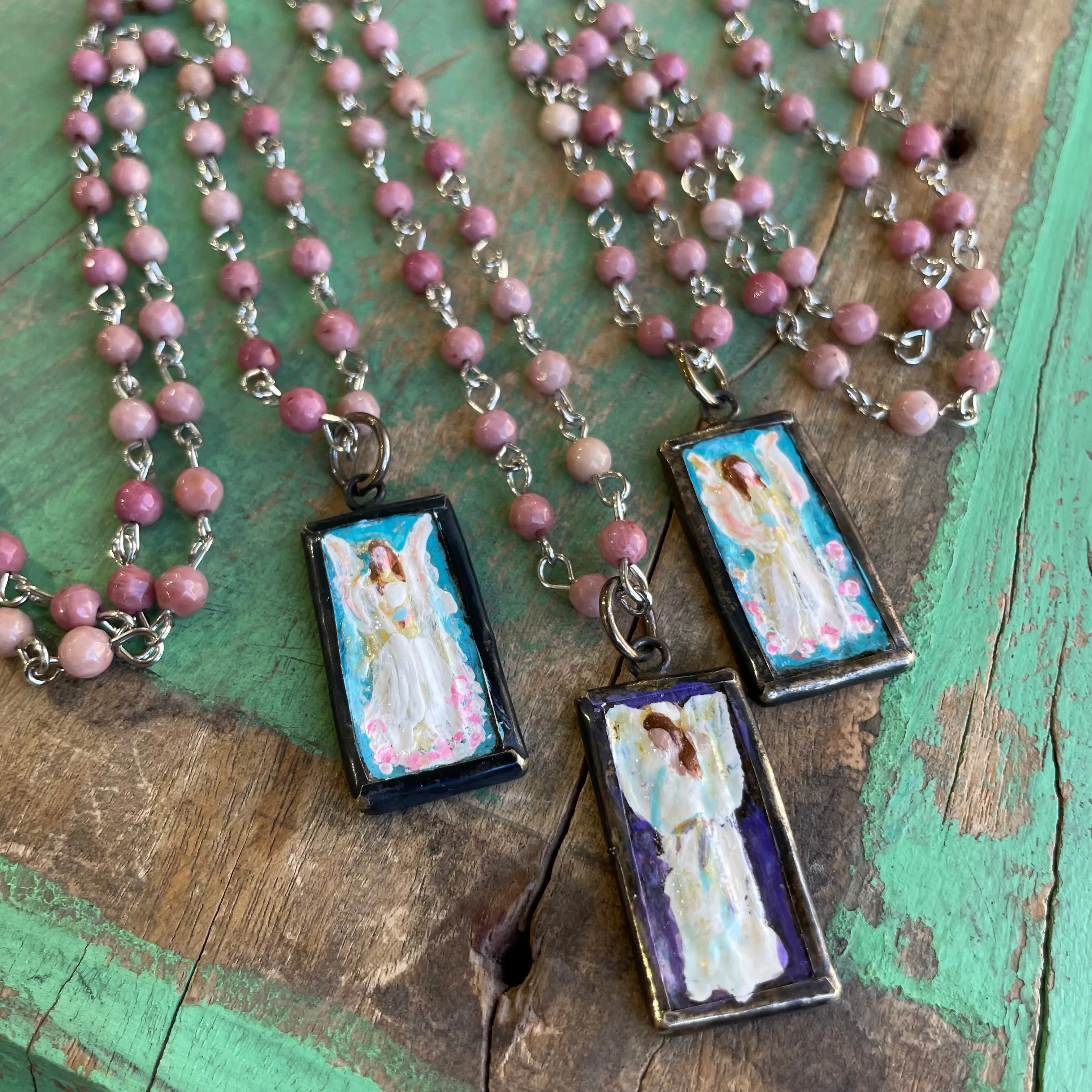 Lydia’s Art Rectangular Necklace