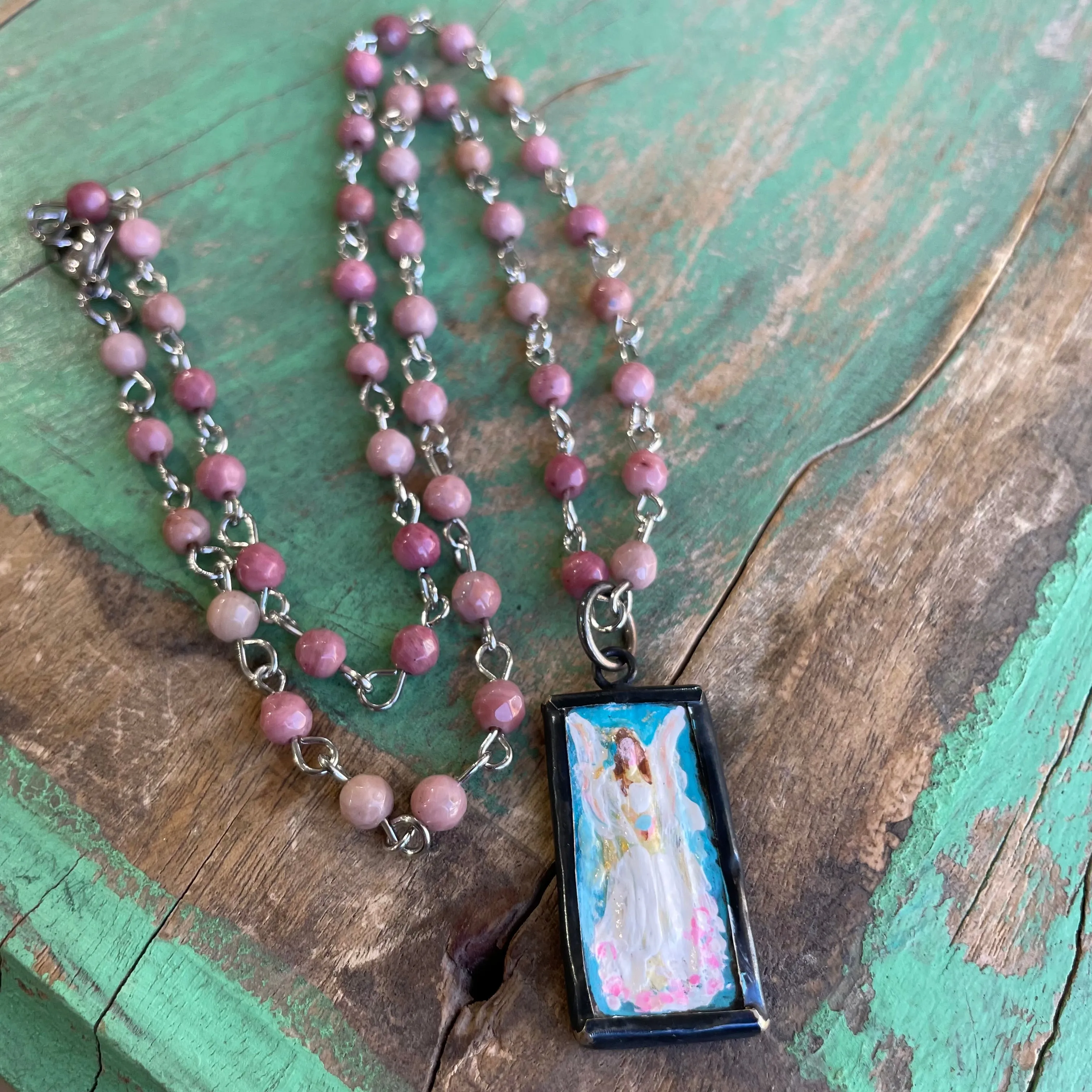 Lydia’s Art Rectangular Necklace