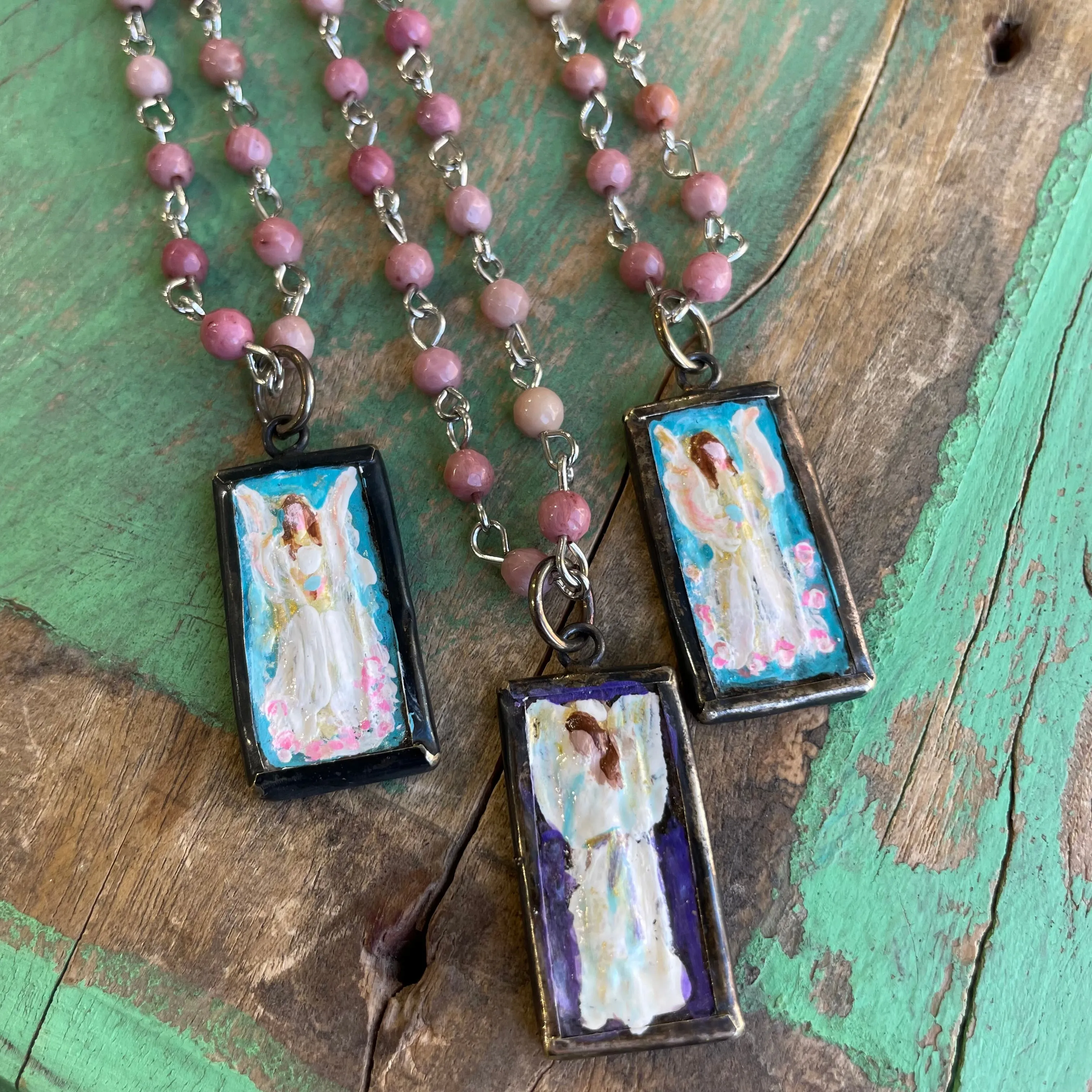 Lydia’s Art Rectangular Necklace