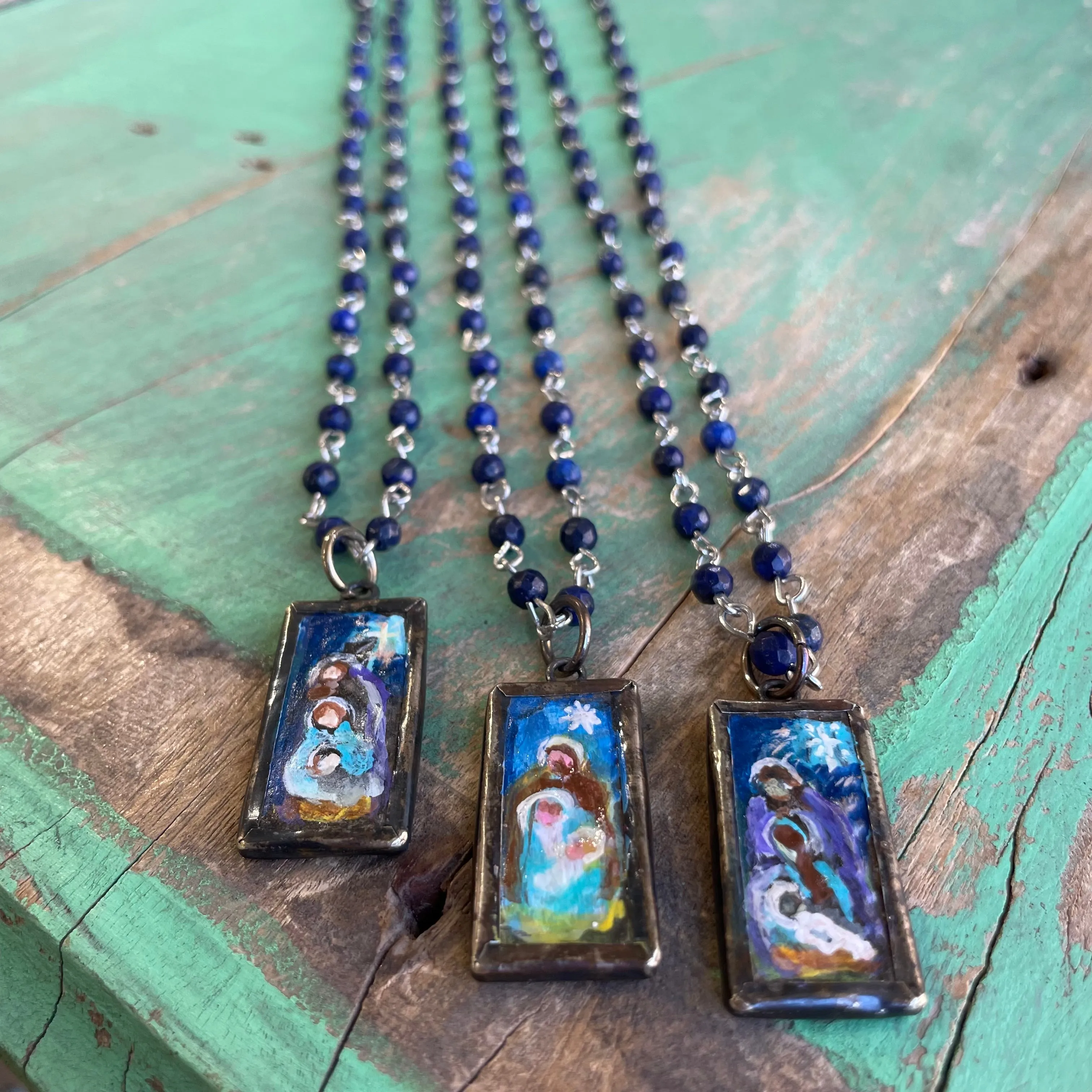 Lydia’s Art Rectangular Necklace