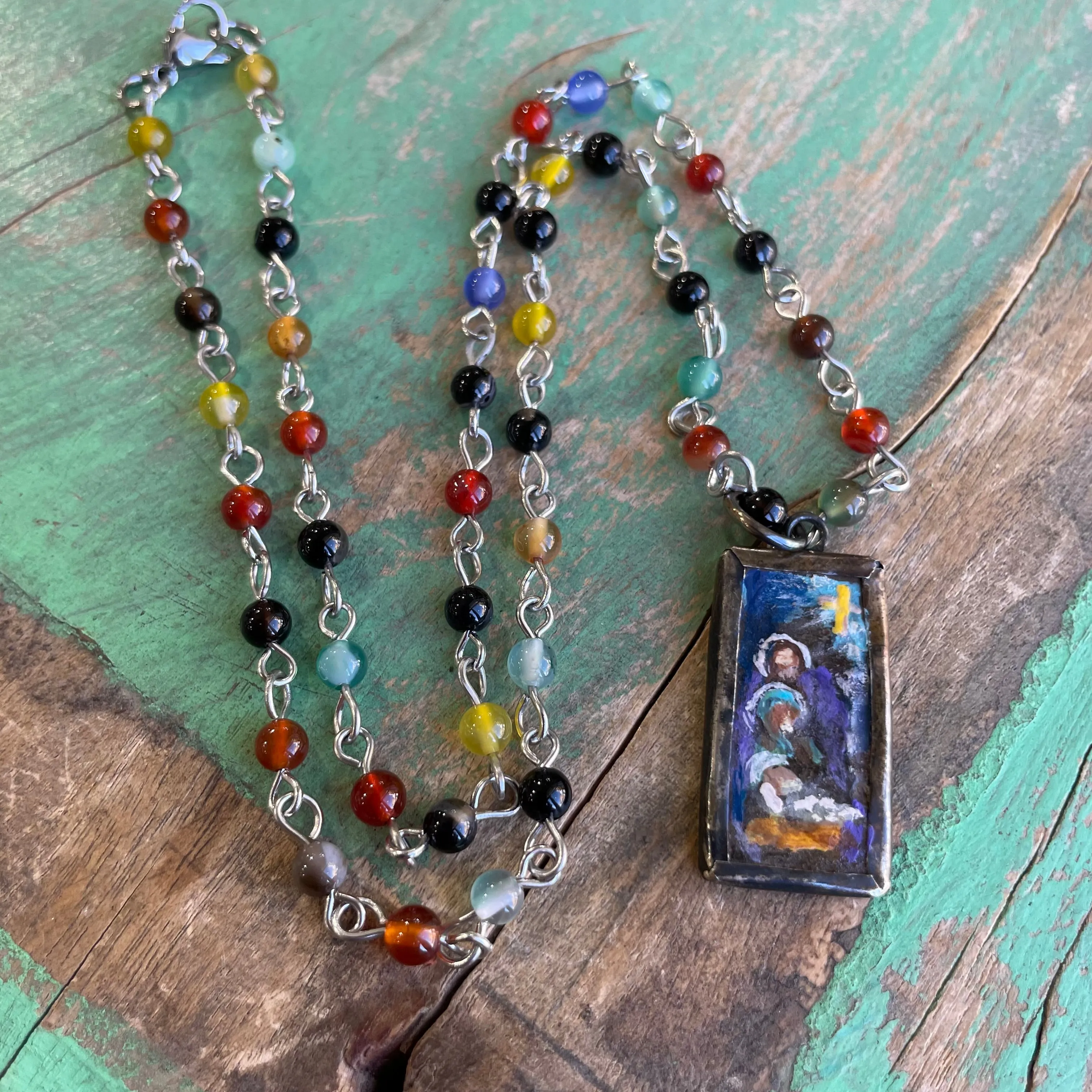 Lydia’s Art Rectangular Necklace