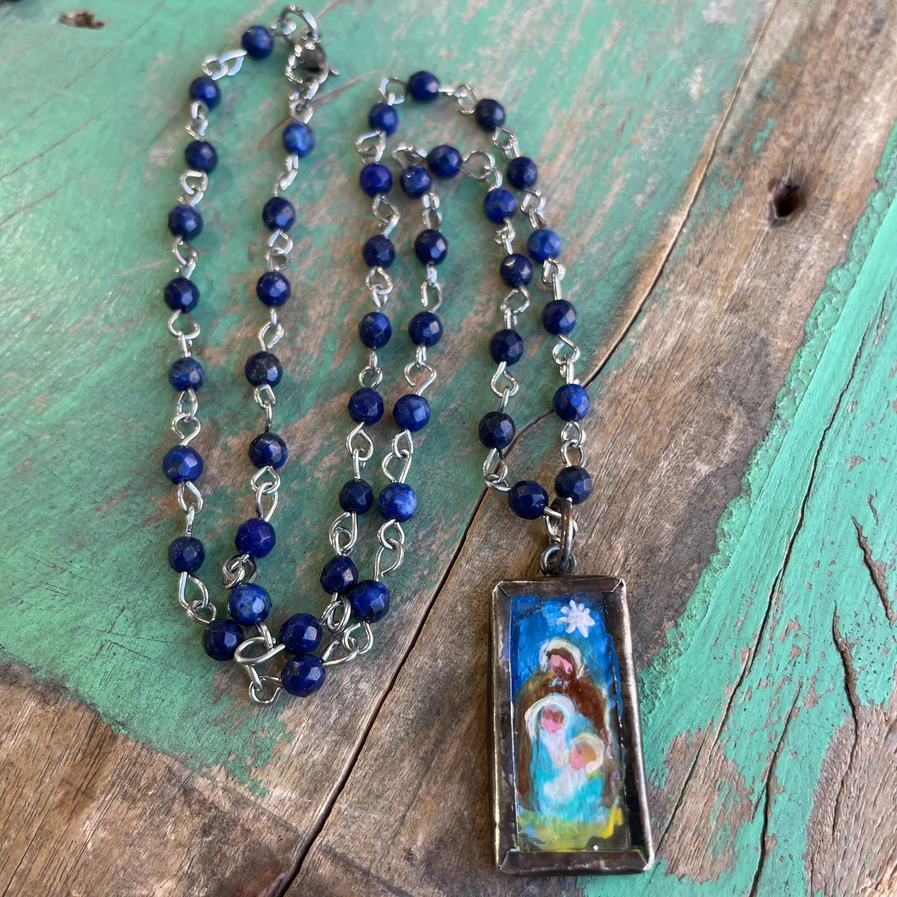 Lydia’s Art Rectangular Necklace