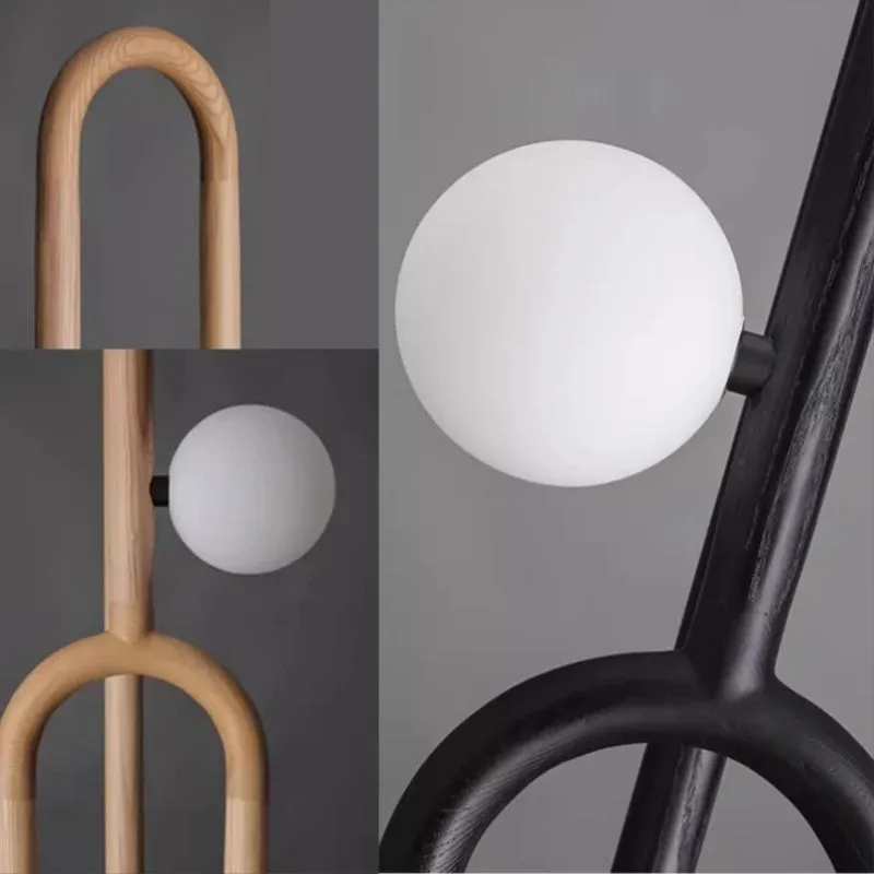 MANIE Wood Floor Lamp Modern