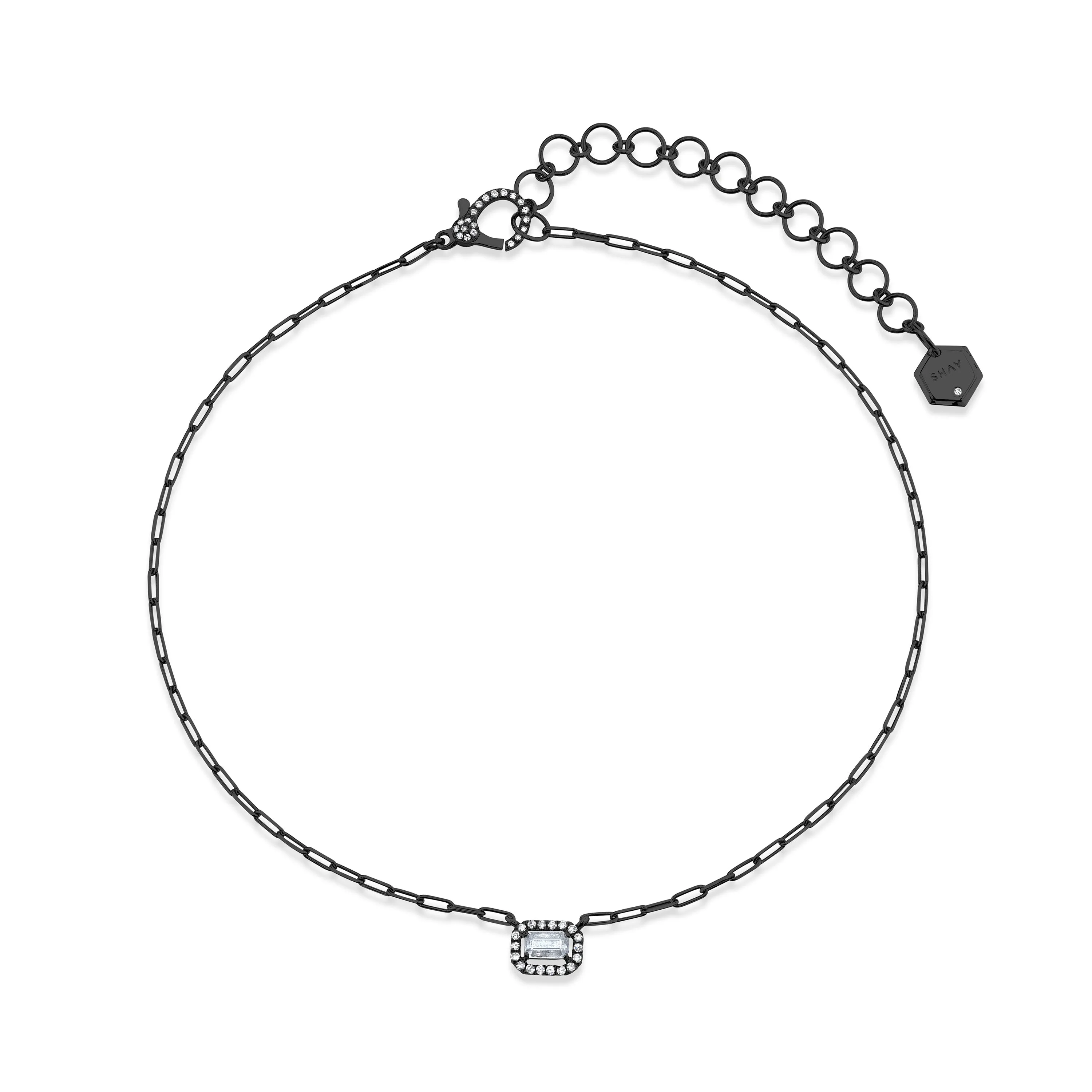 MINI ME DIAMOND HALO DROP NECKLACE