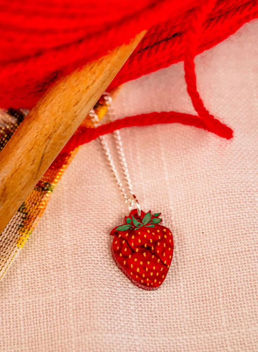 Mini Strawberry Pendant
