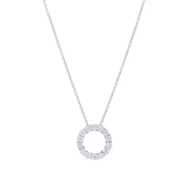 Mirage Circle Diamond Necklace 1/20ct