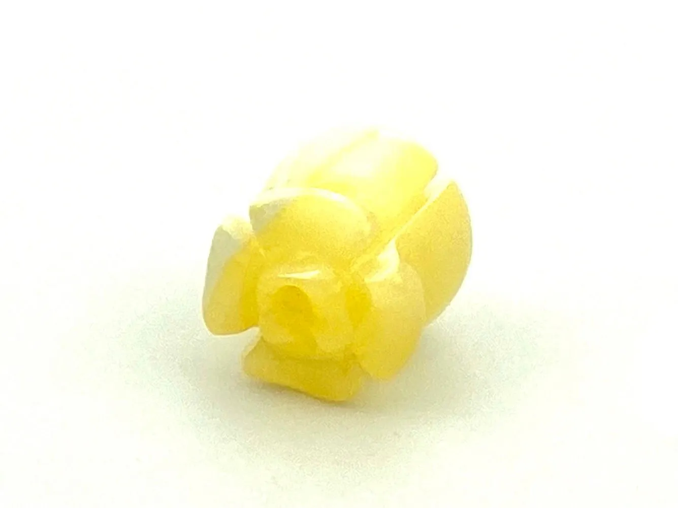 Mother Of Pearls Yellow Crown Flowers Beads, Sku#M08