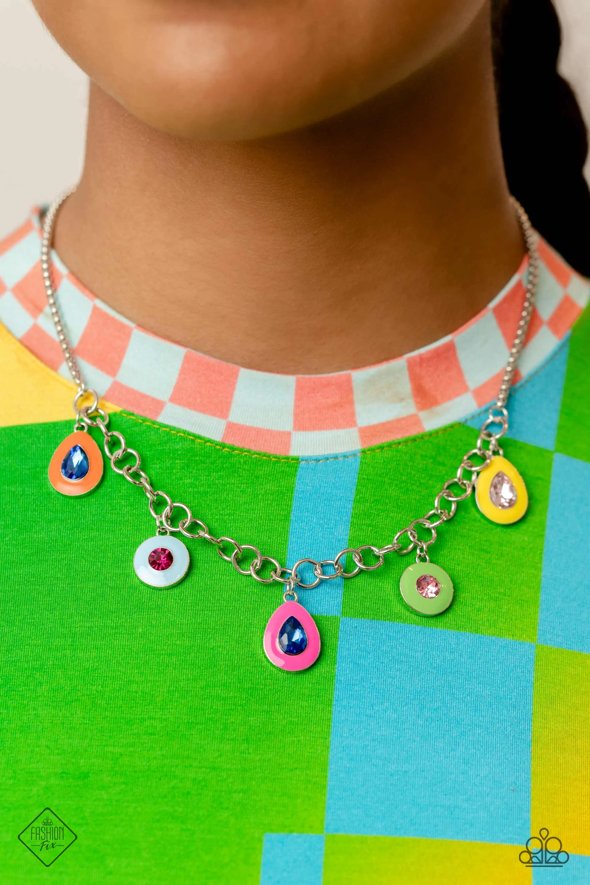 Necklaces and Earrings Colorblock Craze - Multi SET59