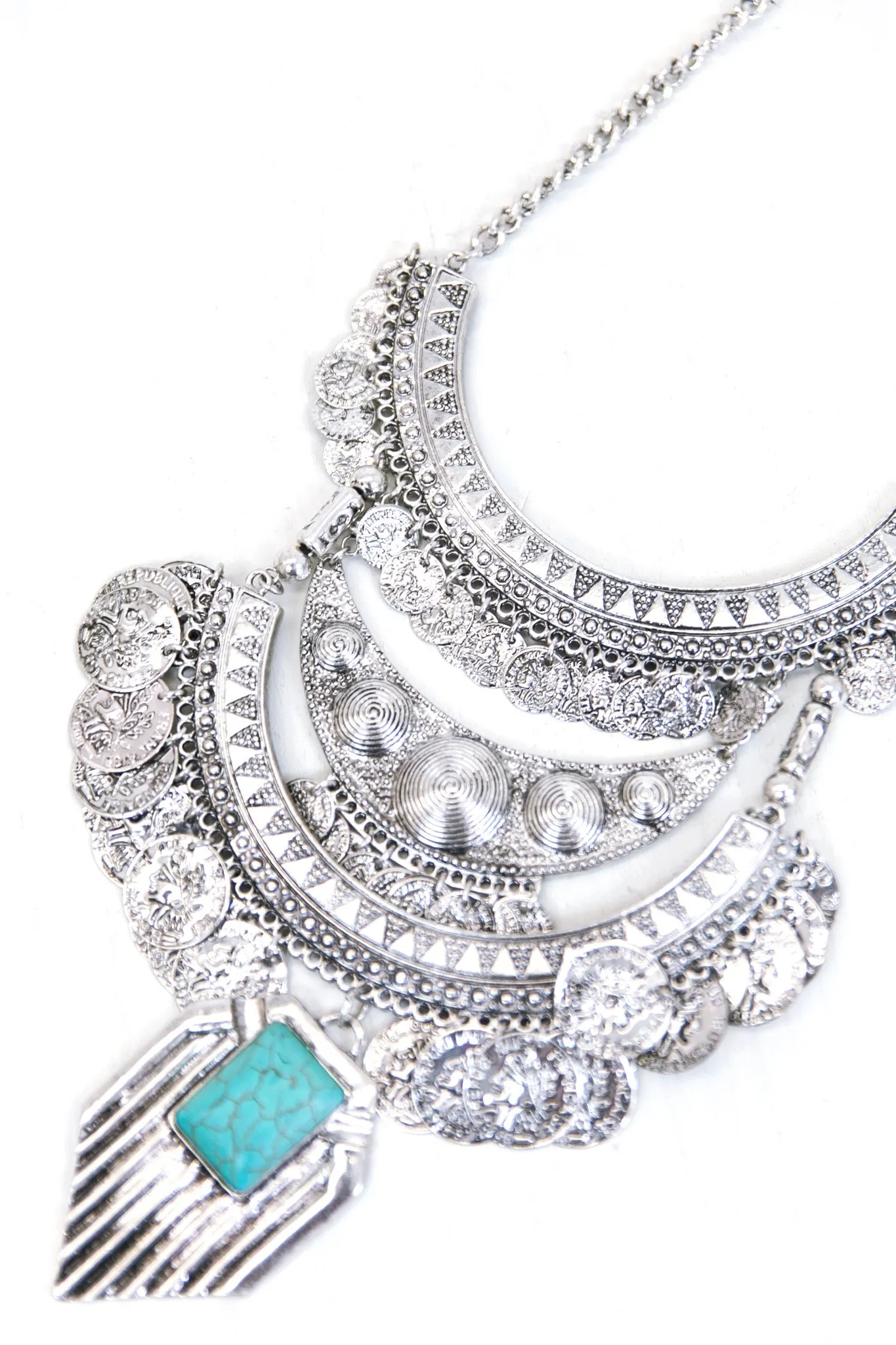 Pharaoh Metal Statement Necklace