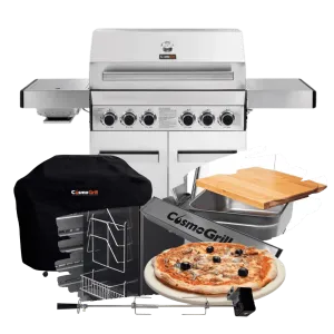 Platinum Stainless Steel 4 2 Gas Barbecue (Ultimate Bundle)
