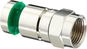 Platinum Tools 18220 F RGB Compression Connector 25 AWG, Nickel Plate 25pc Bag