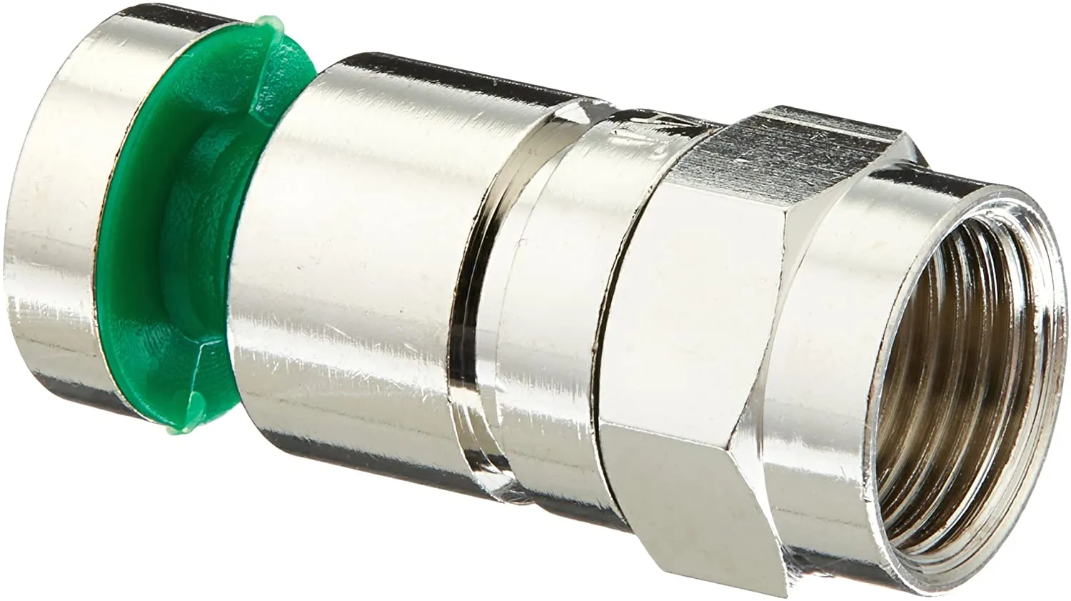 Platinum Tools 18220 F RGB Compression Connector 25 AWG, Nickel Plate 25pc Bag