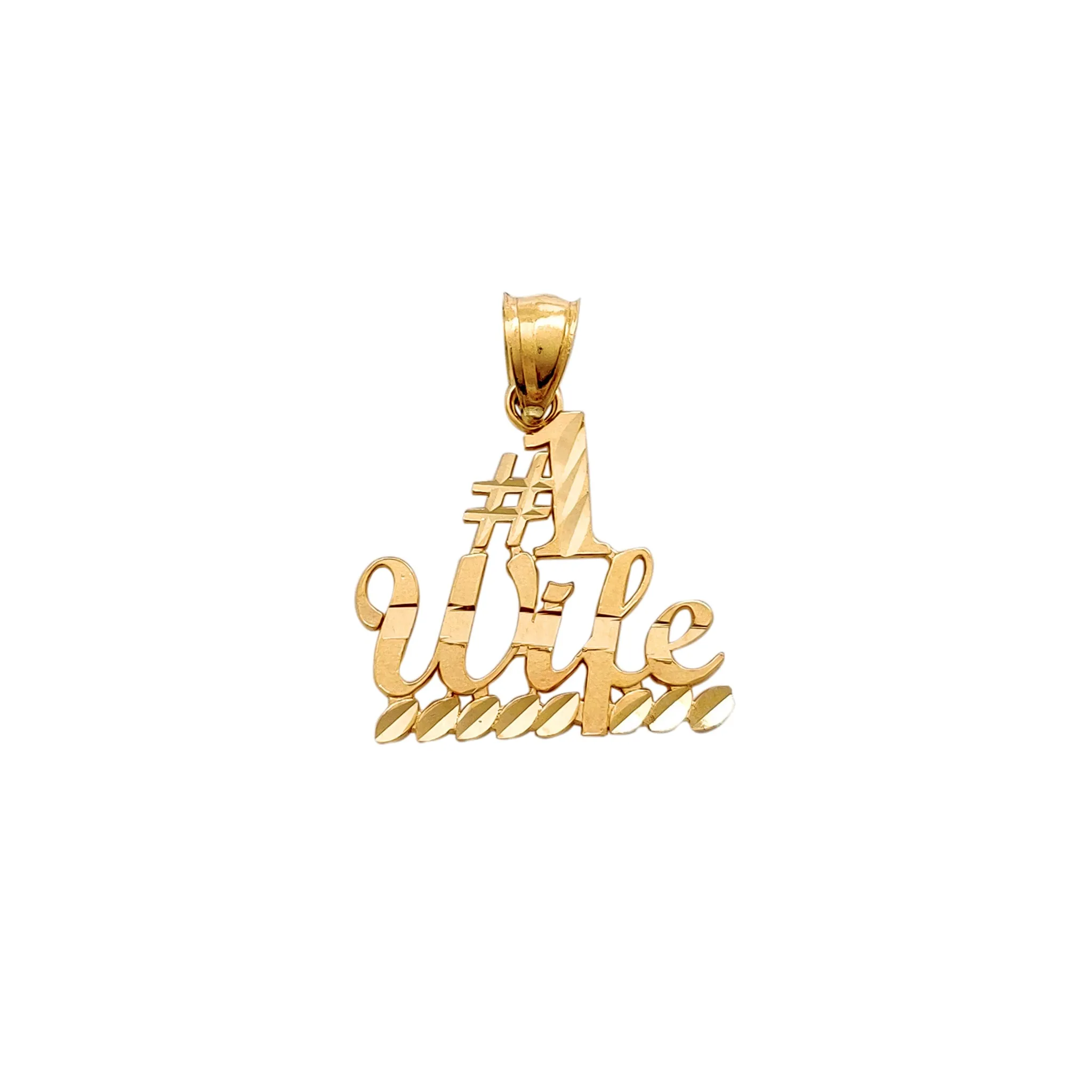 "#1 Wife" Pendant (14K)