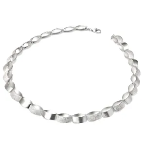 "Arc" Laser Diamond-cut Textured Necklace
