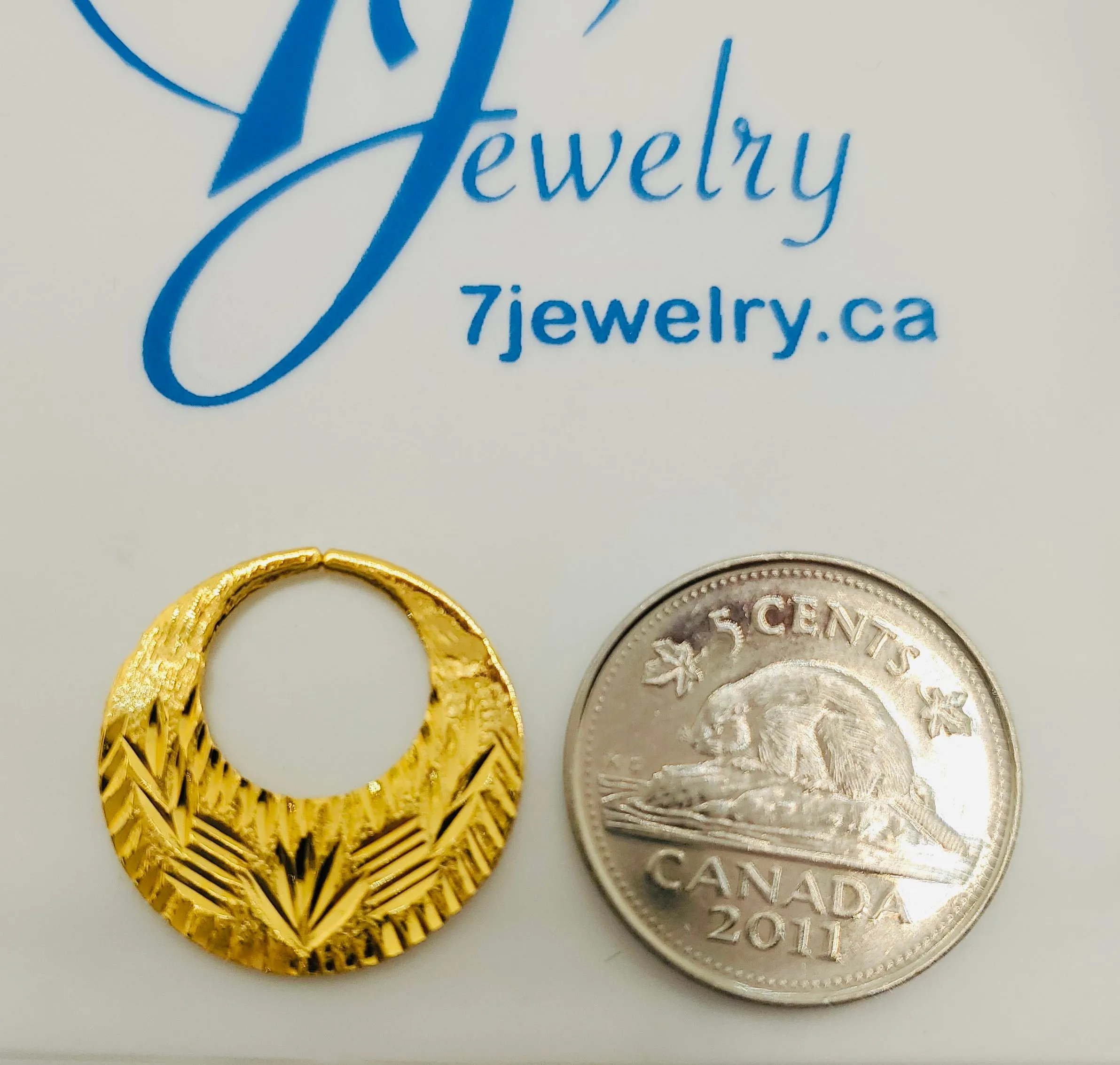 Real Silver 24k Gold Filled fashionable Nattiyan Earrings