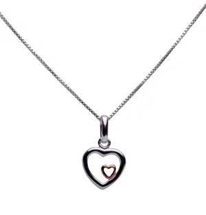 Rose Gold Heart Necklace