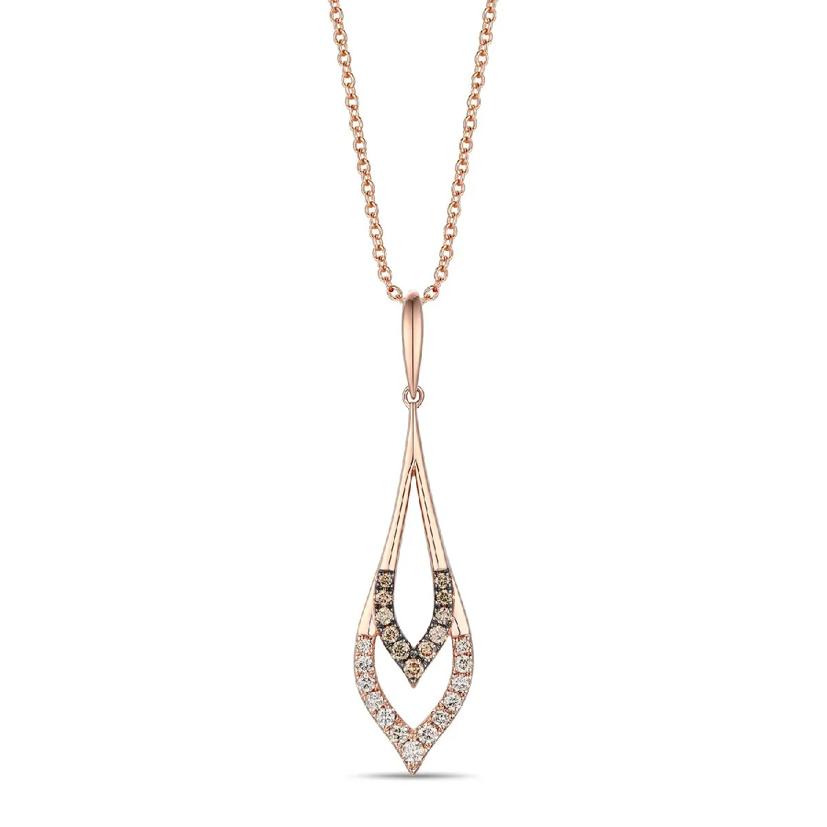 Rose Gold Nude Diamond Fashion Pendant