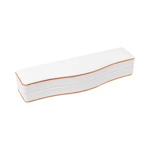 Rose Gold Trim Bracelet Box White
