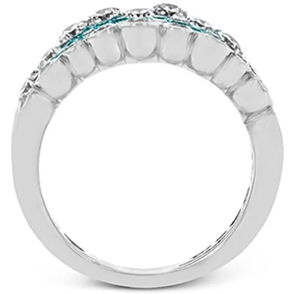 Simon G. 2.50 Carat Blue Paraiba Tourmaline and Pave Diamond Ring