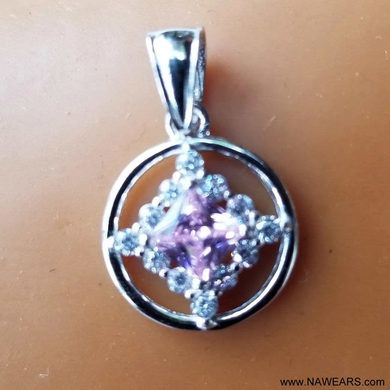 ssj019- CZ & Gem Symbol Pendant