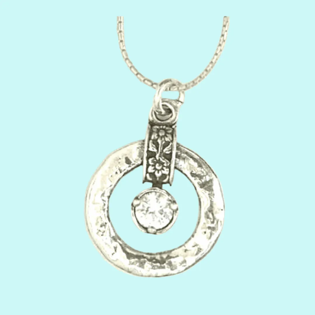 Sterling Silver necklace / Israeli silver jewelry / romantic silver necklace