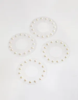 White Pearl Hair Gems